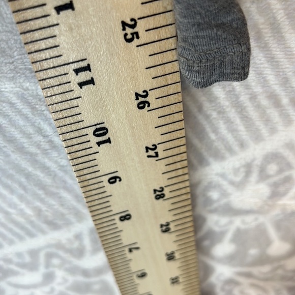 AGLOW HEATHERED GRAY LONG SLEEVE MATERNITY TOP JERSEY KNIT COMFORTABLE L LARGE - Picture 6 of 9